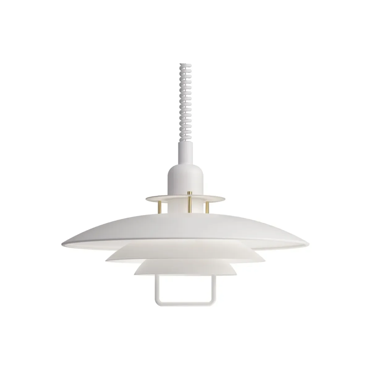 Belid - Primus II Pendelleuchte Ø43 Matt White/Brass