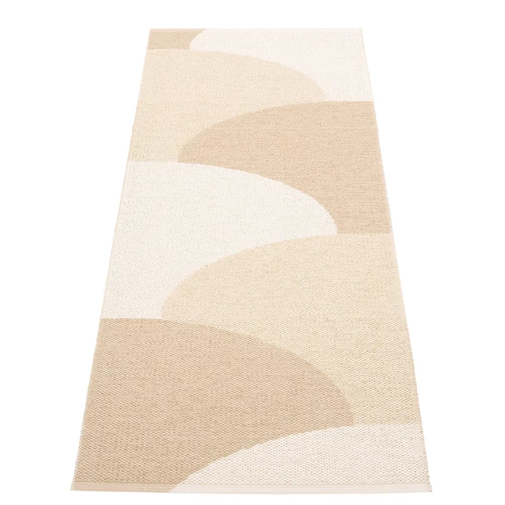 Pappelina, Hill teppich Vanilla/Beige/Cream 70 x 180cm