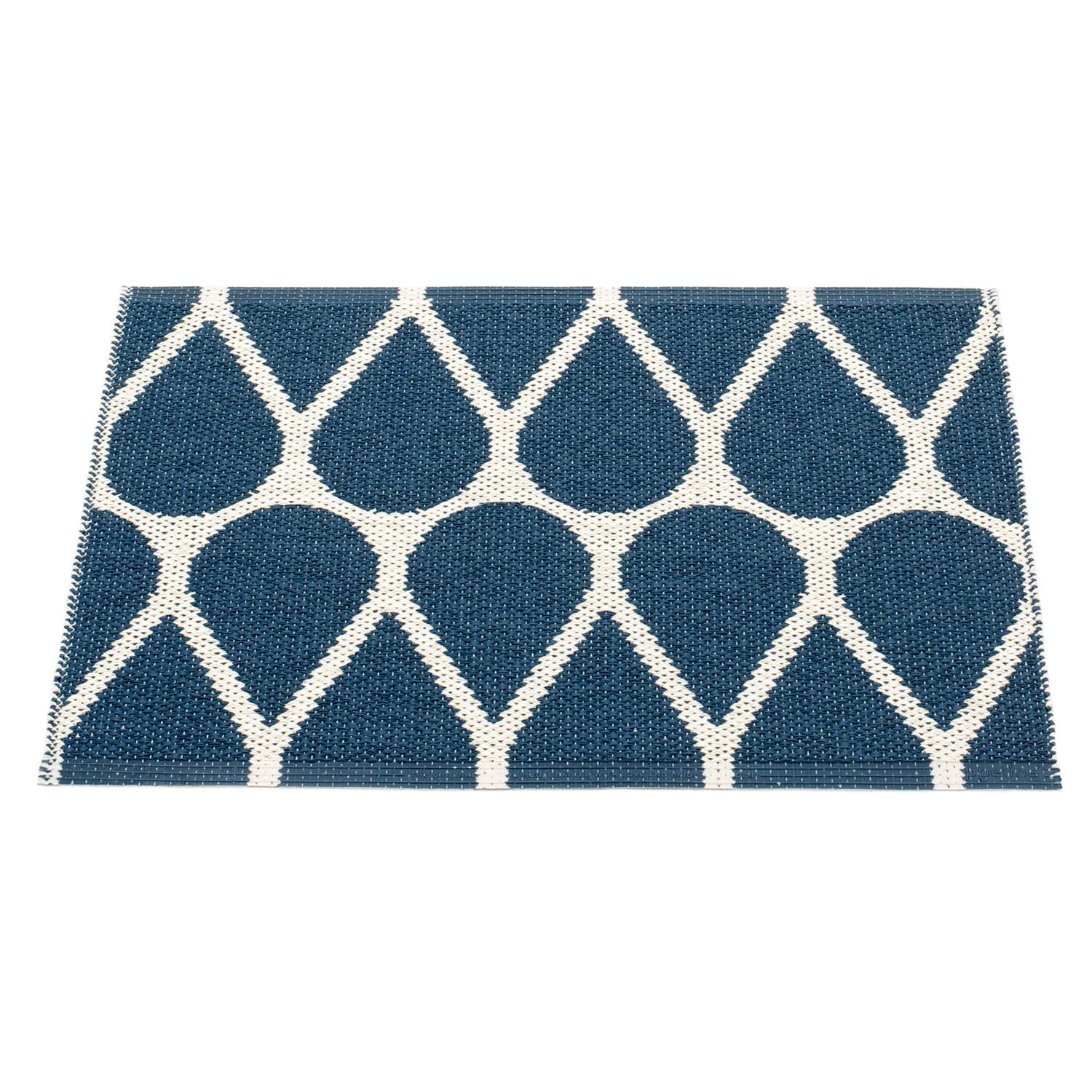 Pappelina, Otis Teppich 70x50 cm ocean blue / vanilla