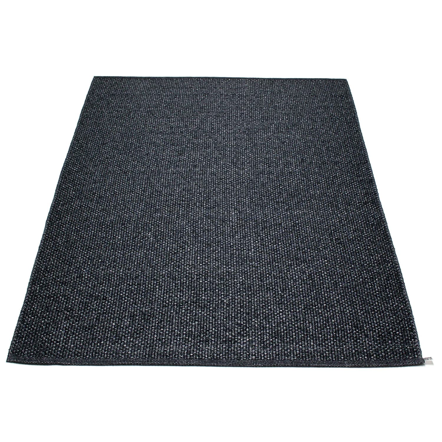 Pappelina, Svea Teppich 140x220 cm black metallic / black
