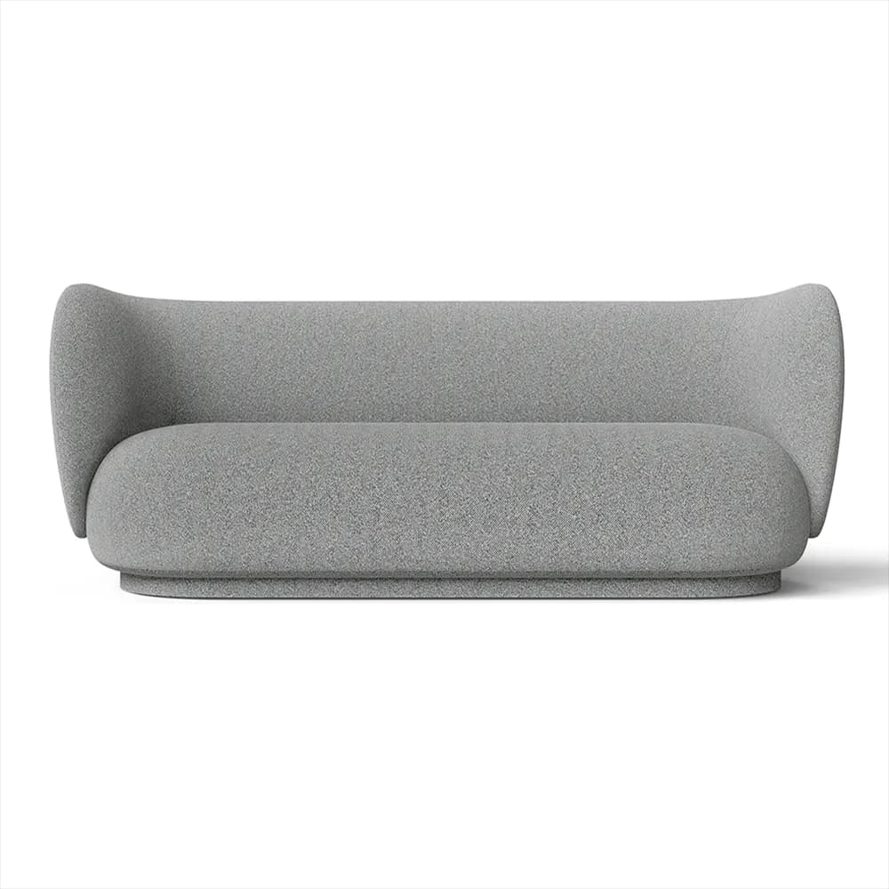 Ferm Living, Rico 3-sitzer sofa Main Line Flax - Navy