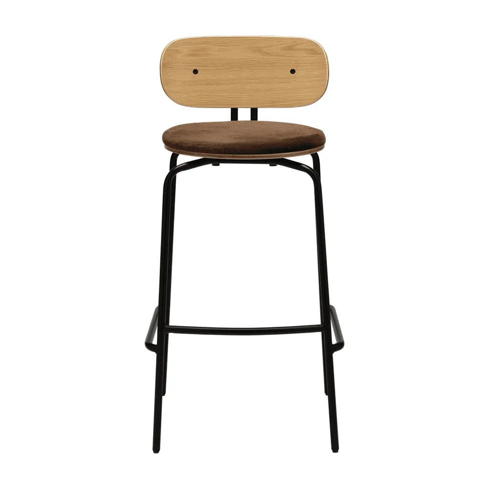 Umage, Curious Barhocker Eiche/Schwarz Teddy Brown
