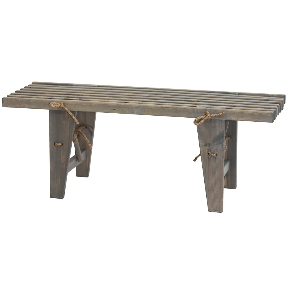 Hillerstorp, EcoBench 120 cm Kiefer Grau Geölt