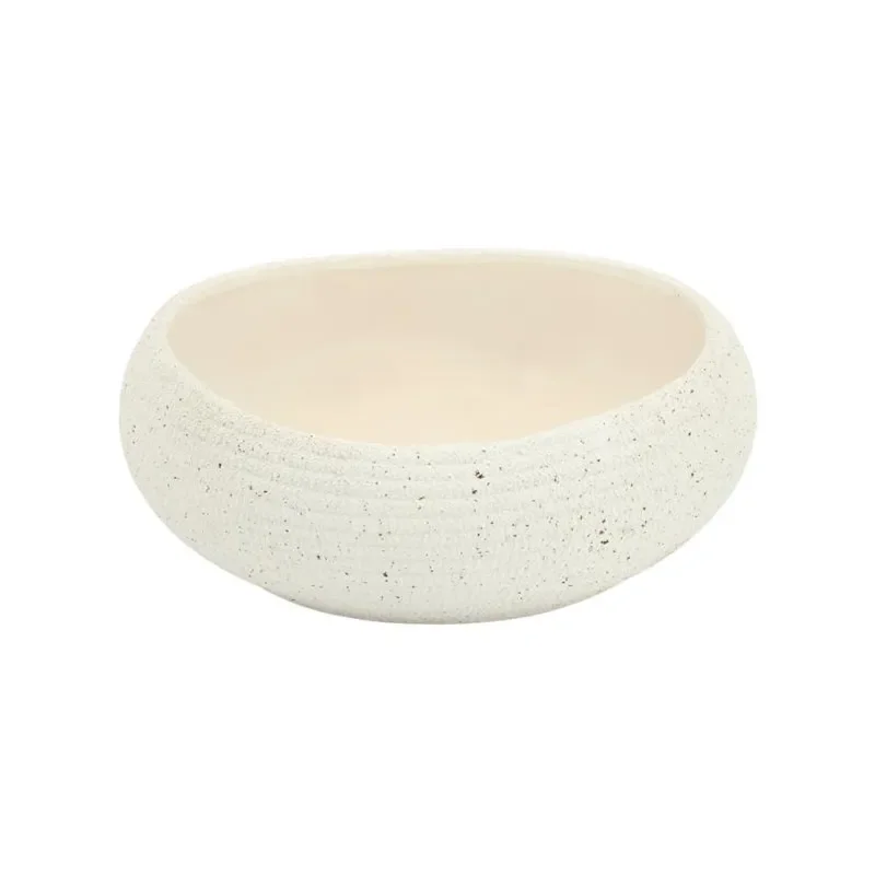 By-Boo, Grava Schale 26,5x26,5x9,5 cm Steingut Off white