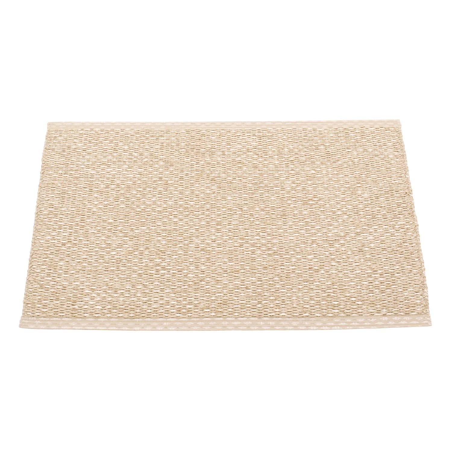 Pappelina, Svea Teppich 70x50 cm beige / champagne metallic