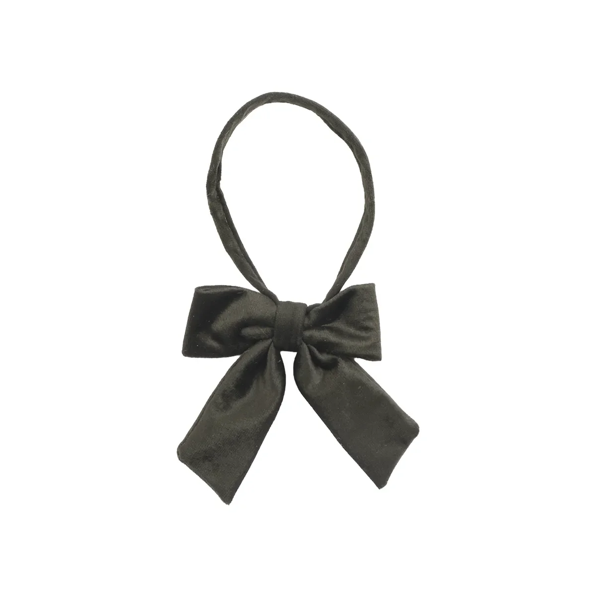 Affari of Sweden, Weihnachtsschleife aus Samt Velvet S Green B 10 cm