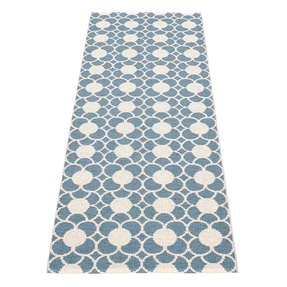 Pappelina, Anya teppich River Blue/Vanilla 70 x 200 cm