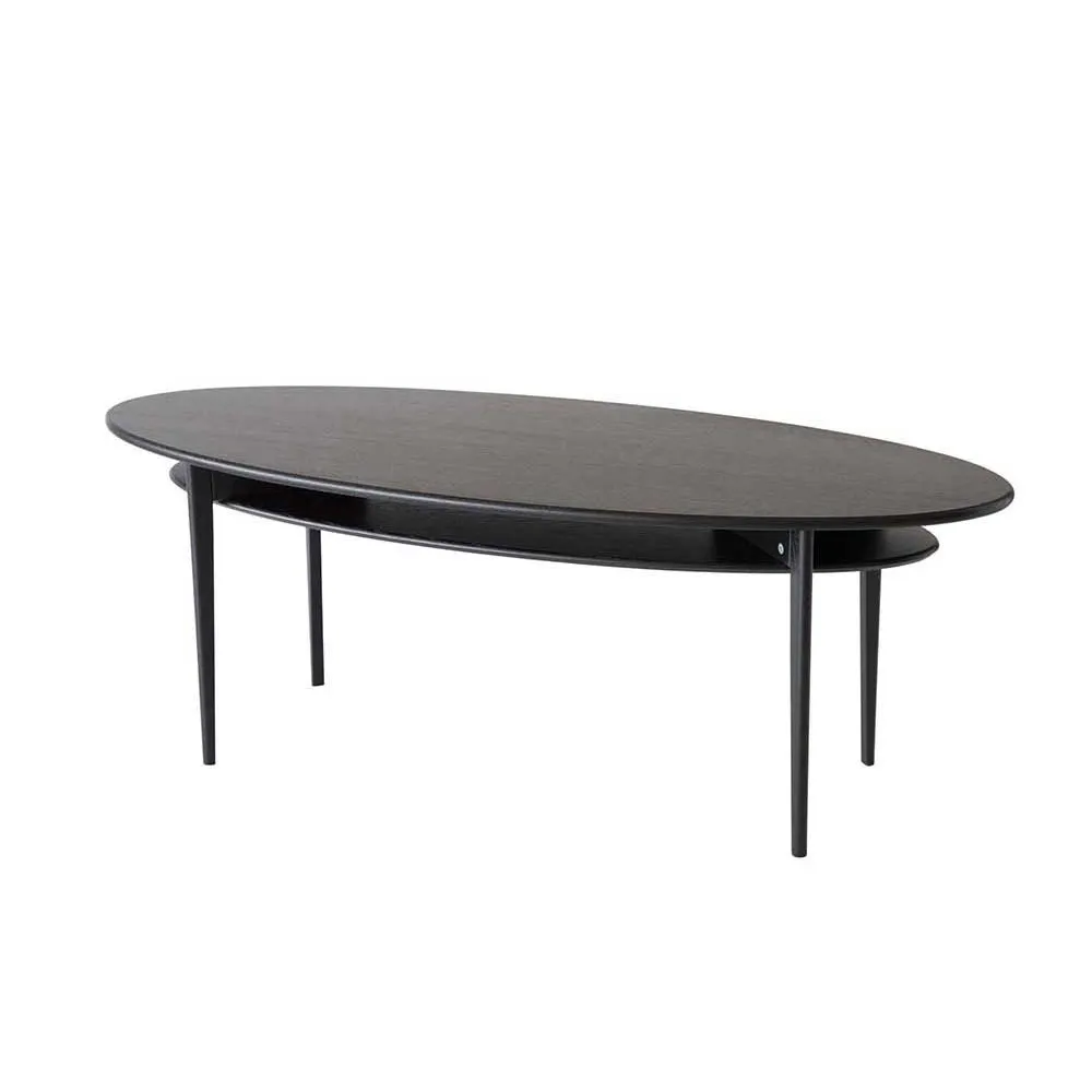 Oscarssons Möbel, Celia Couchtisch 120 cm Eiche schwarz gebeizt