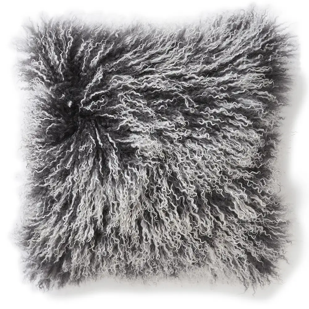 Skinnwille, Shansi Kissenbezug 40x40 cm Grau Snowtip
