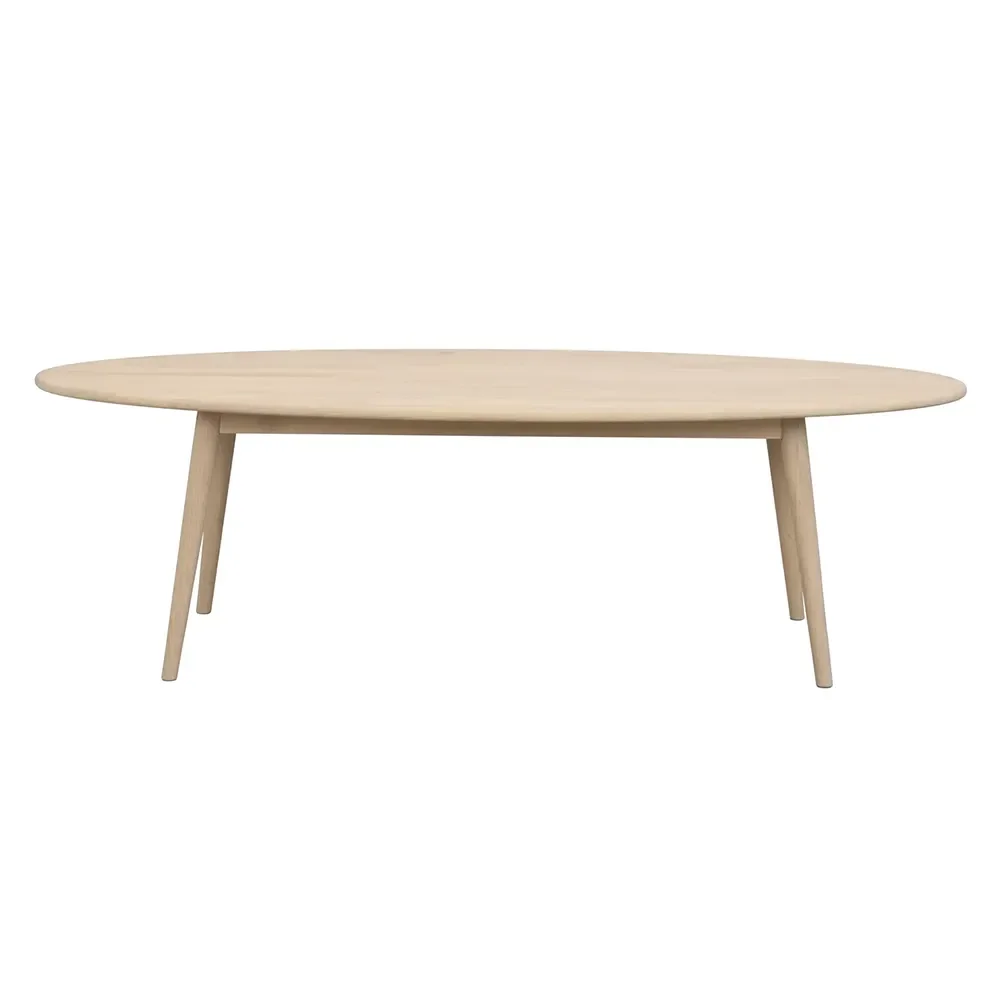 Rowico Home, Tompkins Couchtisch 150x60 cm weiß pigmentierte Eiche