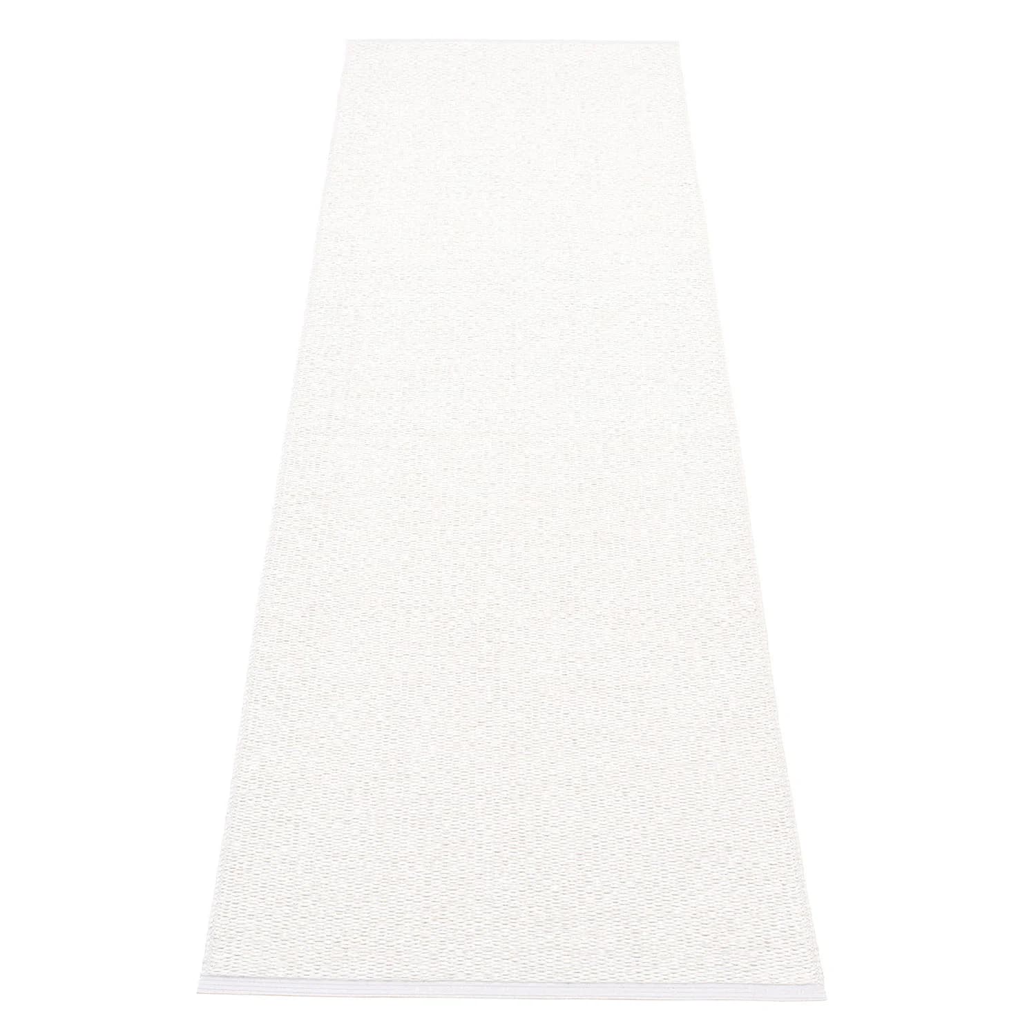 Pappelina, Svea Teppich 70x240 cm white metallic / white
