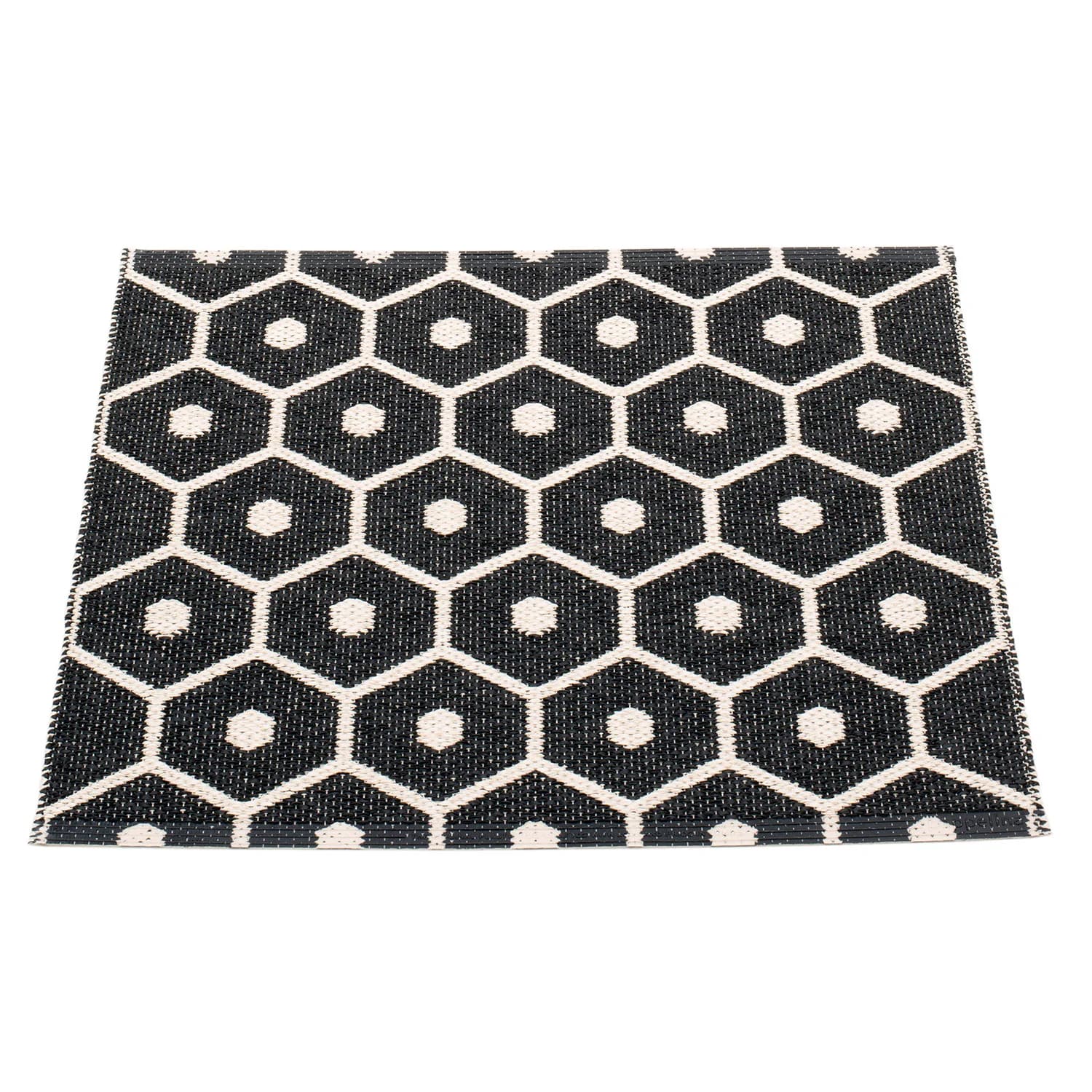 Pappelina, Honey Teppich 70x60 cm black / vanilla