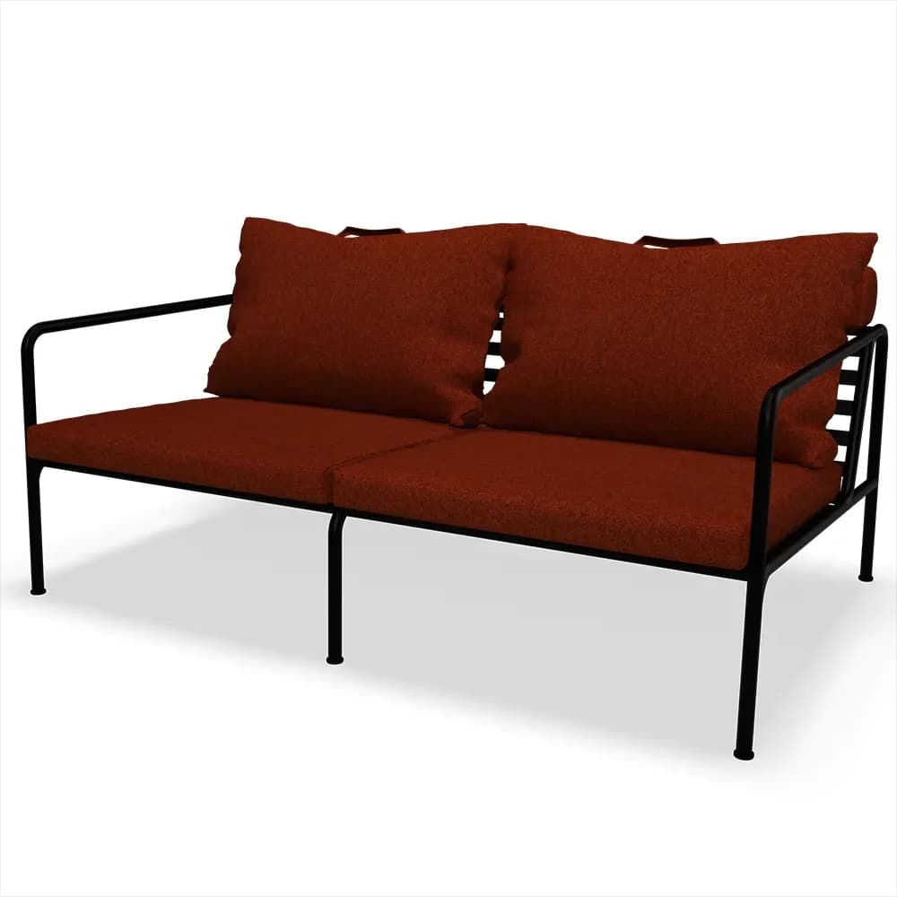 Houe, Avon 2 Sitzer Sofa Rust/Schwarz