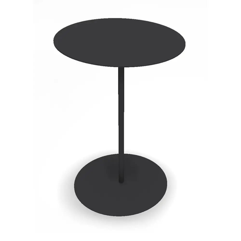 Hillerstorp, Jet Set Beistelltisch Ø45x67 cm Schwarz