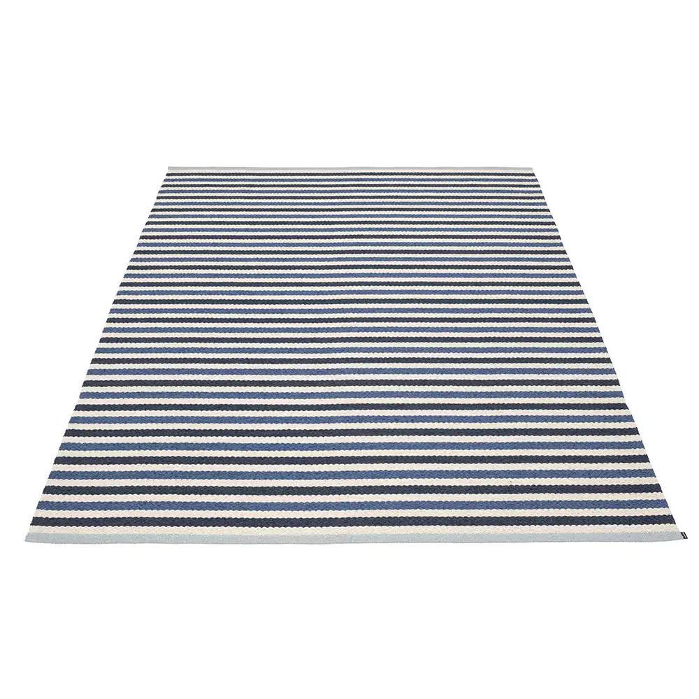 Pappelina, Teo Teppich 180x260 cm Denim/Dark Blue/Vanilla