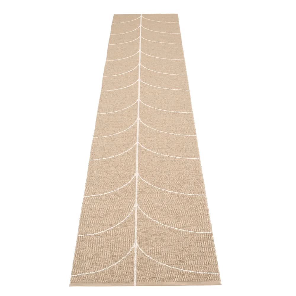 Pappelina, Gewebter Teppich Leif Light Nougat 70x360 cm