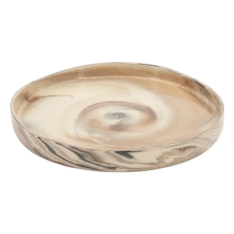 By-Boo, Plate Nagare large 33x33x4 cm Steinzeug Multicolour