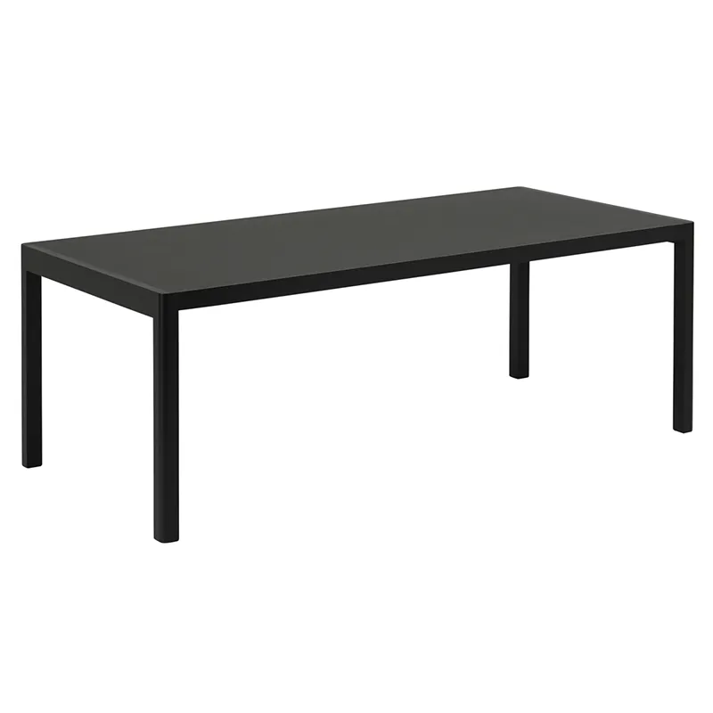 Muuto, Workshop Table 92x200 cm - Black Linoleum Black