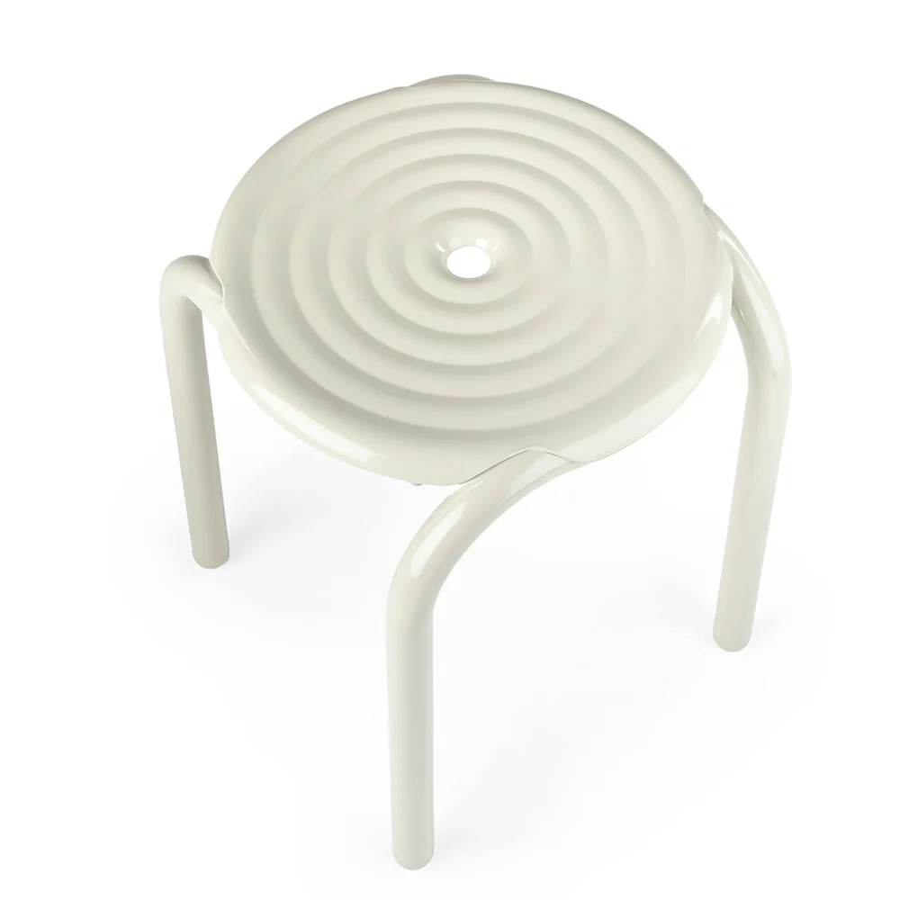 Tom Dixon Groove Hocker 45 cm Putty