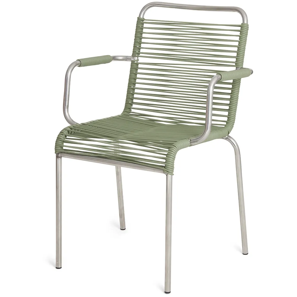 Fiam Mya Armlehnenstuhl Aluminium Sage green