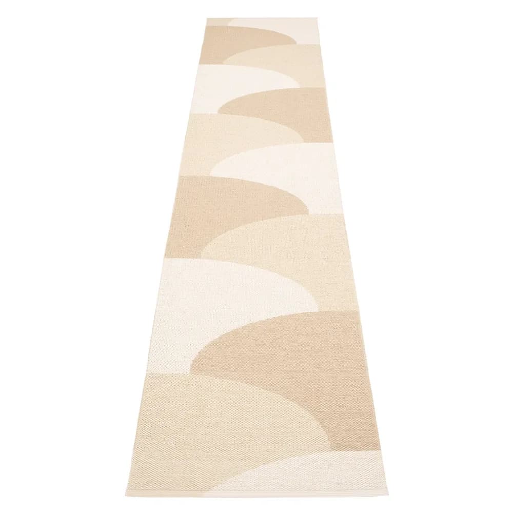 Pappelina, Hill teppich Vanilla/Beige/Cream 70 x 360cm