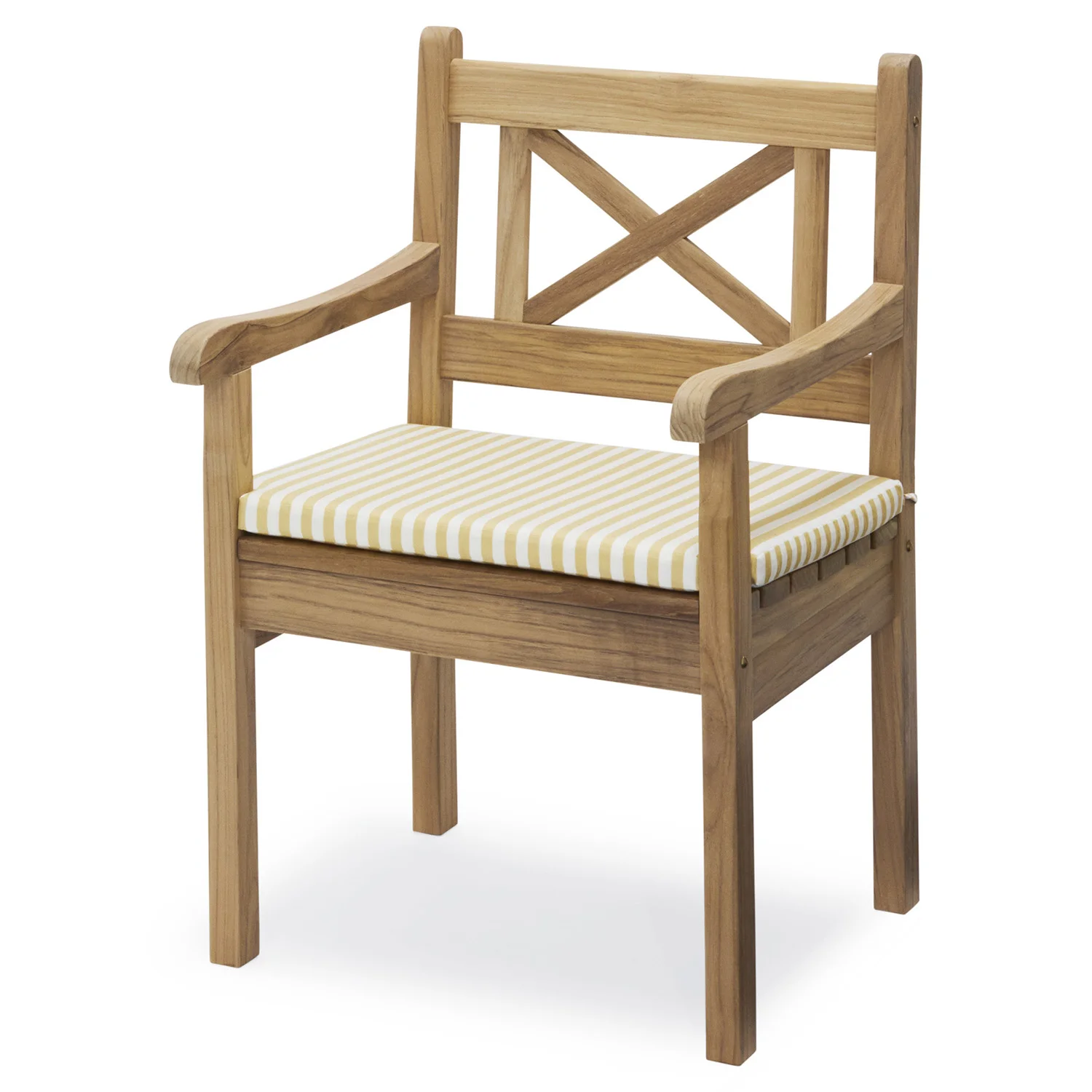 Skagerak, Skagen Golden Yellow Stripe Sitzkissen für Sessel