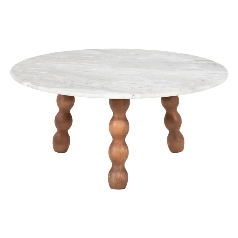 By-Boo, Nelo Couchtisch 75x75x35 cm braun