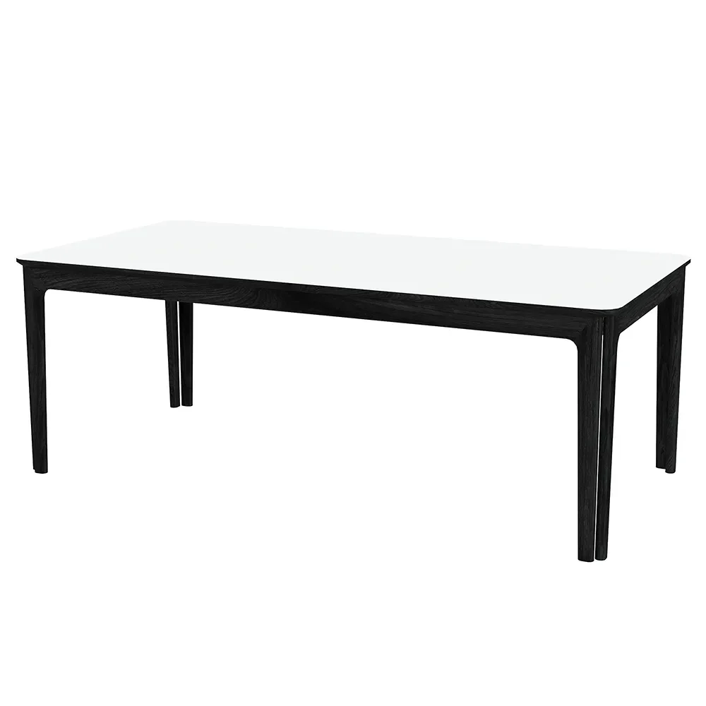 Skovby, Sm27 Tisch Eiche Schwarz Lack/Weiß Laminat