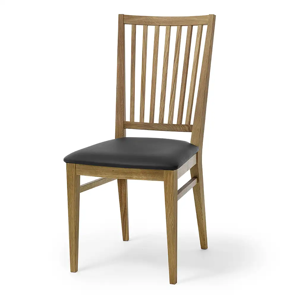 Torkelson, Säro Dining Chair schwarzes Leder 2er-Pack
