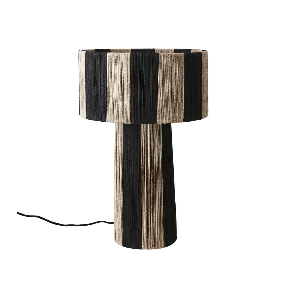 Affari of Sweden, JULLAN Tischleuchte schwarz/natur 49 cm