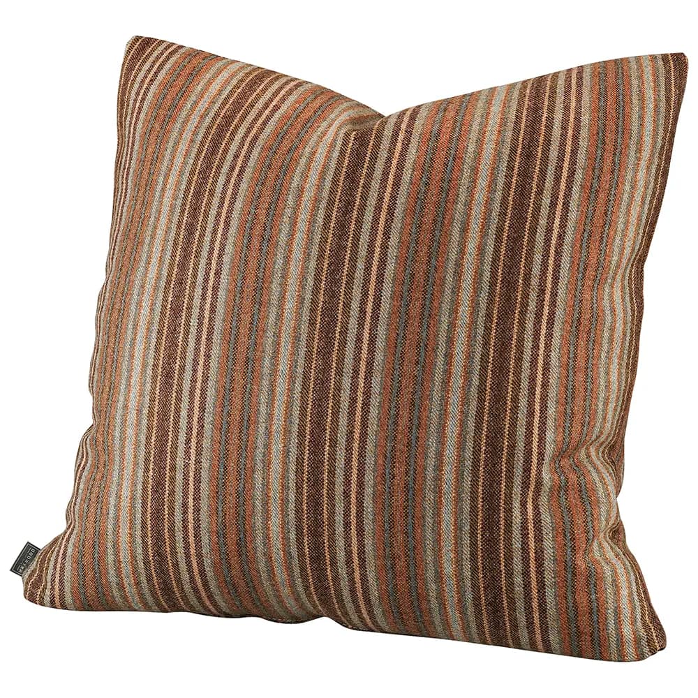 Artwood, Glensdale Stripe Grau/Ocker Kissenbezug 50x50 cm