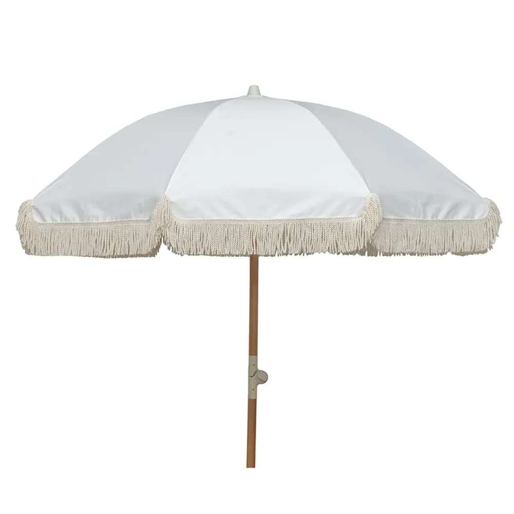 Hillerstorp, Sonnenschirm mit Fransen Ø200 cm Beige