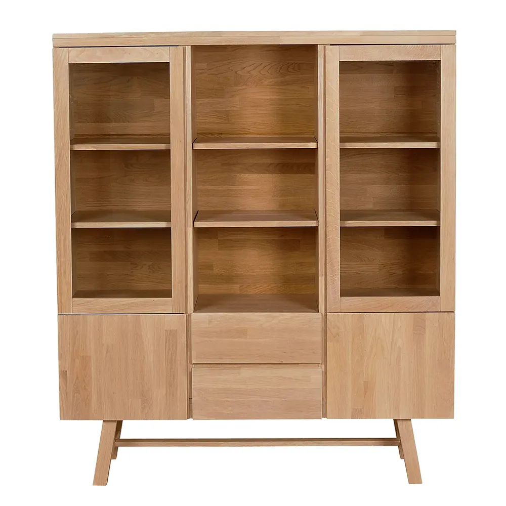 Rowico Home, Brooklyn Vitrine 130 cm Eiche