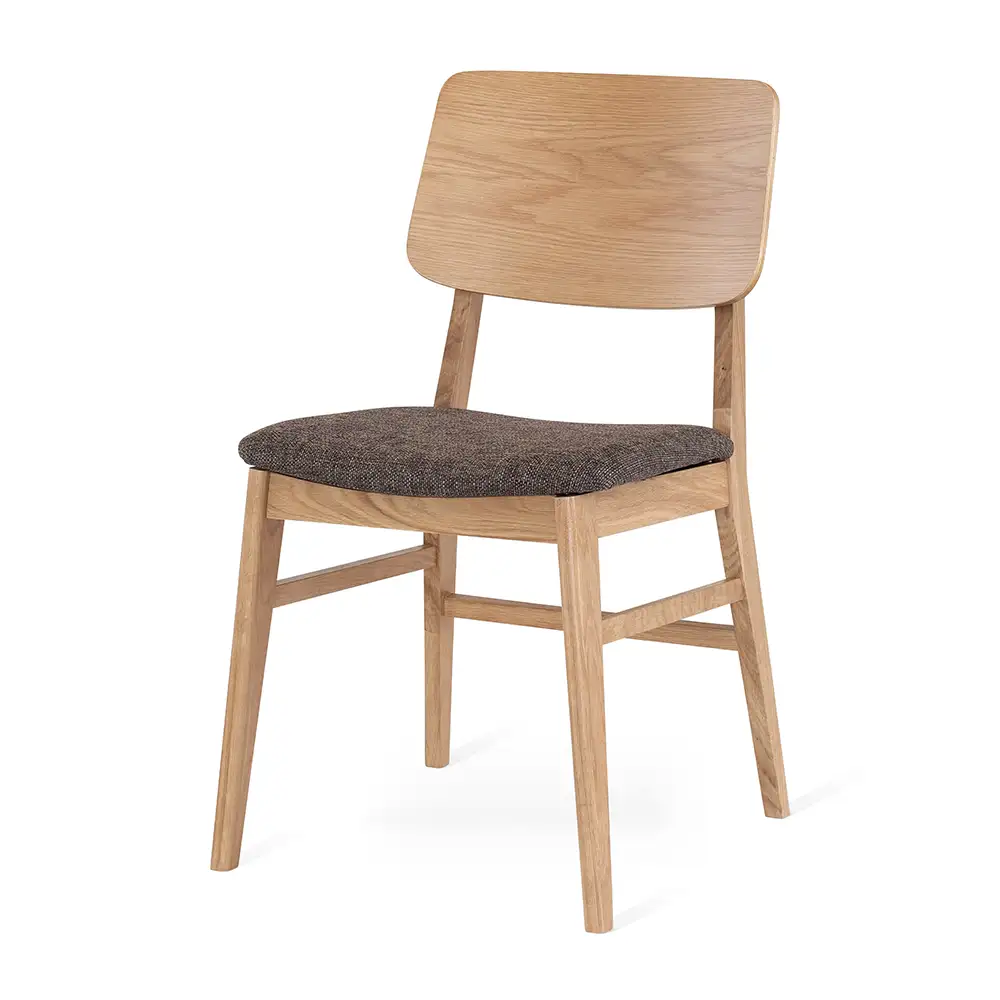 Torkelson, Stevie Dining Chair Eiche geölt/braun 2er-Pack