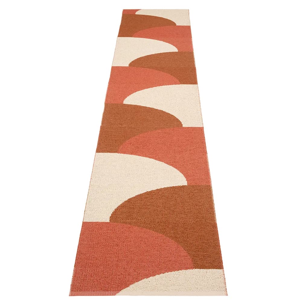 Pappelina, Hill teppich Brick/Rust/Cream 70 x 360cm