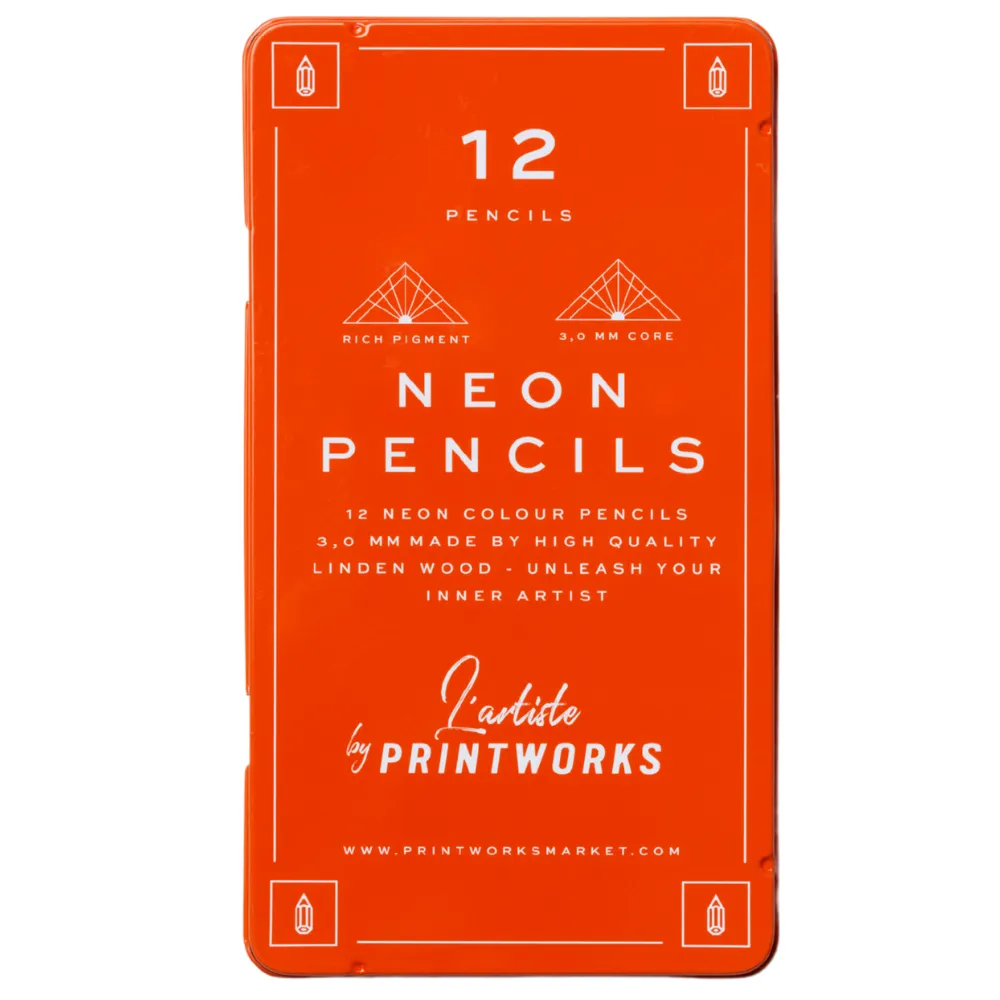 Printworks, 12 Buntstifte – Neon