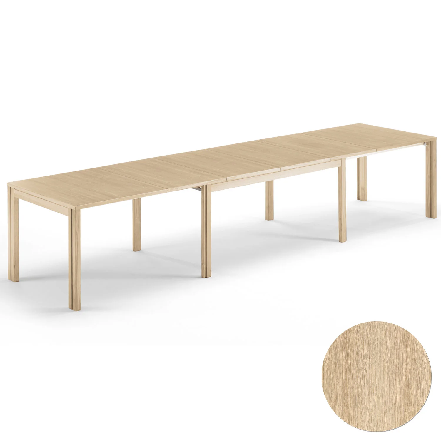 Skovby, Sm23 Tisch Eiche Lack 150-306(358)X90X73Cm