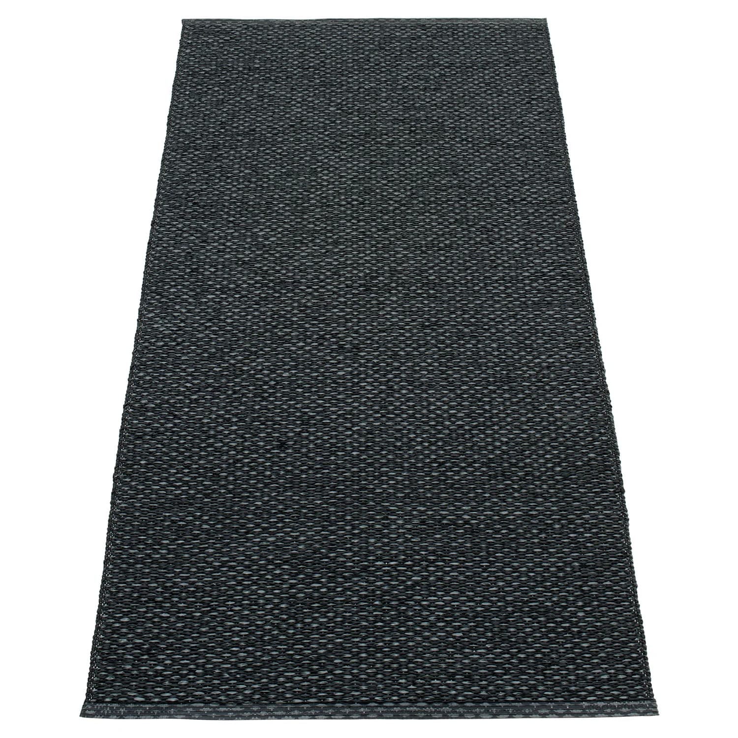 Pappelina, Svea Teppich 70x160 cm black metallic / black