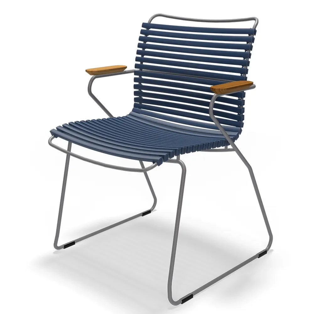 Houe, Click Sessel dunkelblau Aluminium