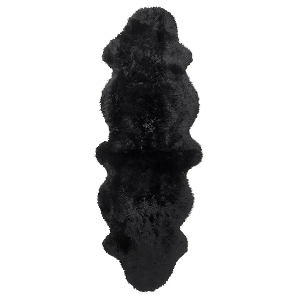 Skinnwille, Gently Schafsfell 60x180 cm Schwarz