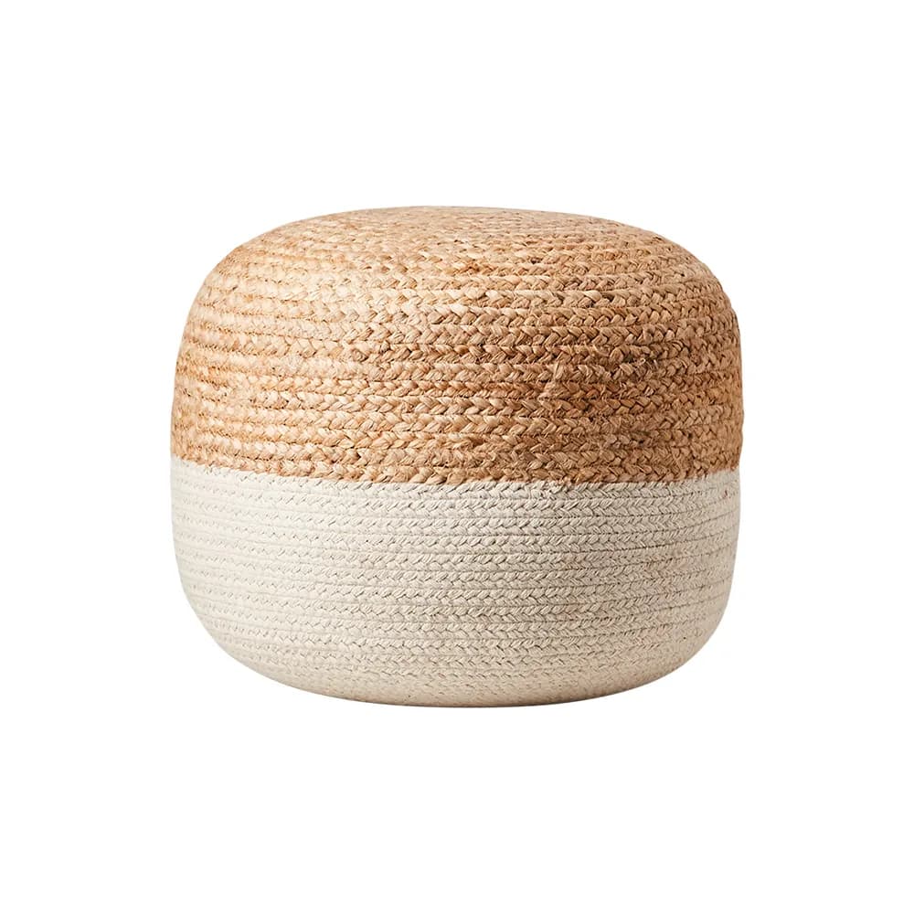 Affari of Sweden, JUNI Pouf Elfenbein/Natur