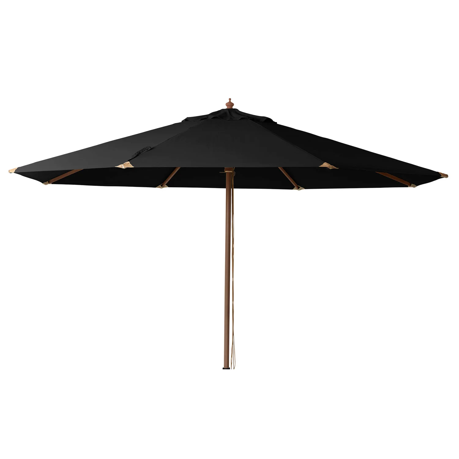 Cinas, Lizzano Sonnenschirm 400 cm Holzgestell schwarz