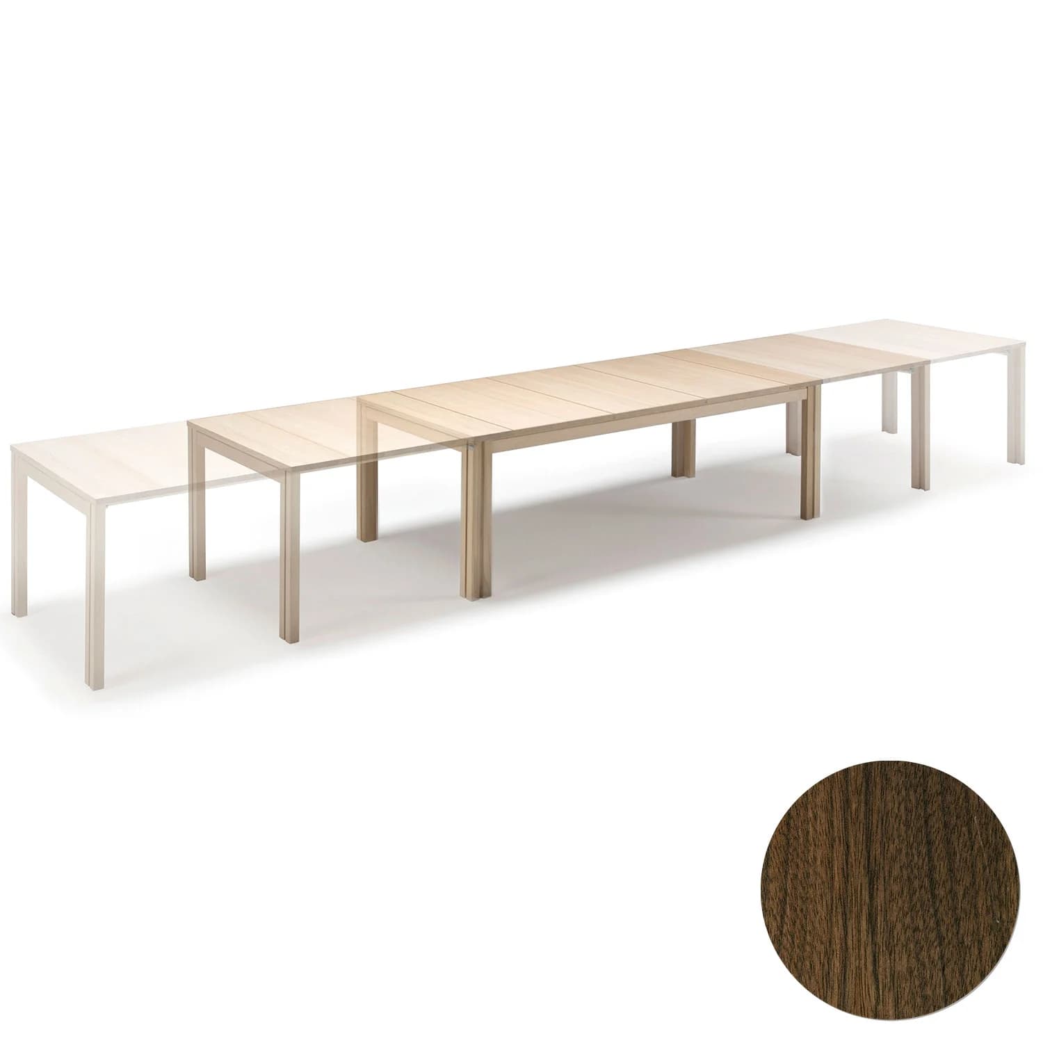 Skovby, Sm24 Tisch Walnuss Lackiert 200-356(512)X100X73Cm