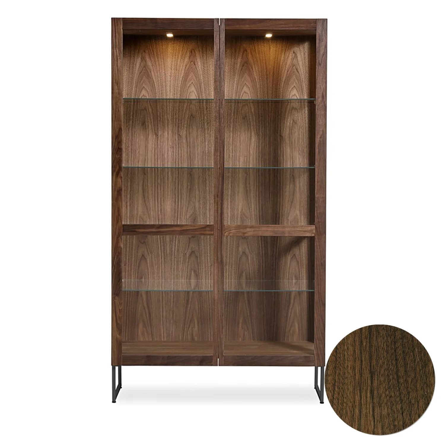 Skovby, Sm452 Vitrine Nussbaum Lack 100X43X162Cm