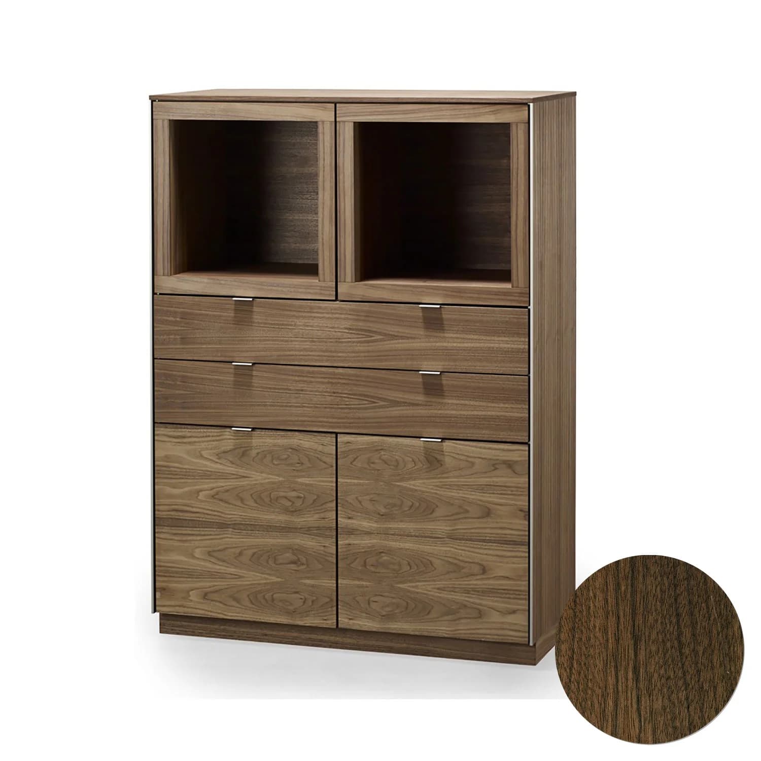 Skovby, Sm923 Vitrine Nussbaum Lack 98X44X136Cm