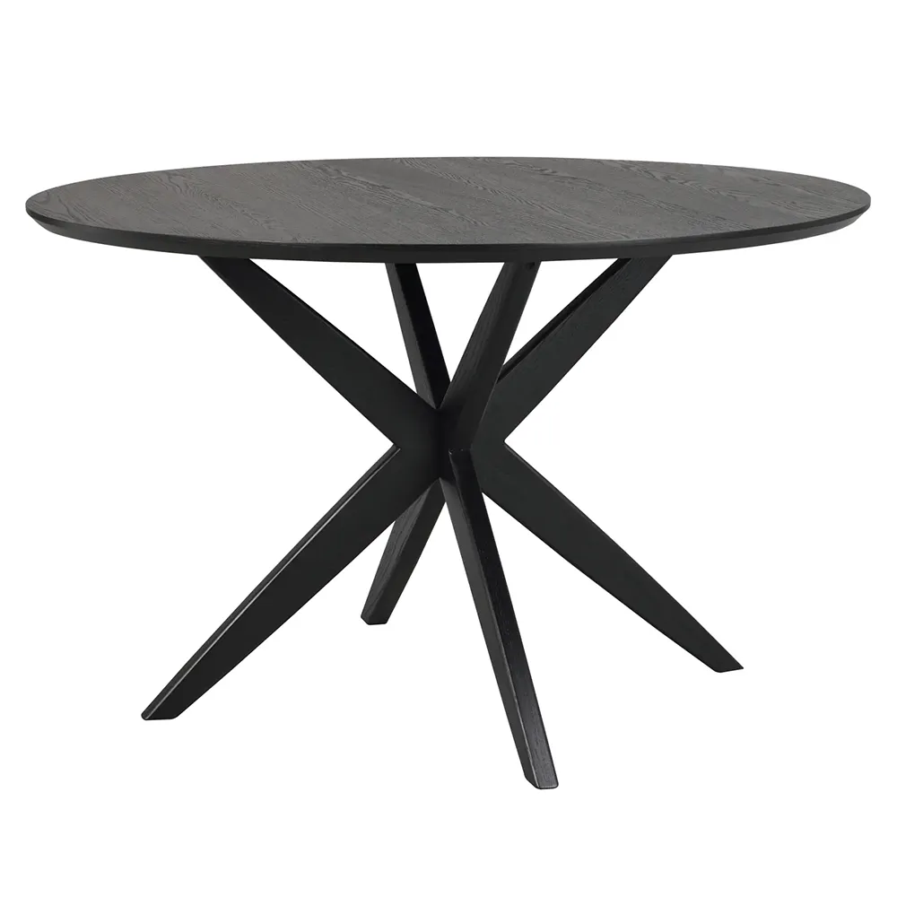Rowico Home, Calverton Esstisch Ø120 cm schwarz Eiche