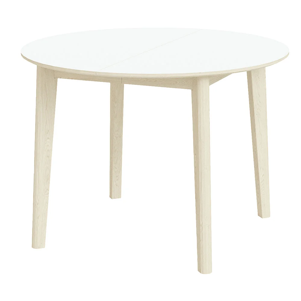 Skovby, Sm120 Tisch Eiche Weiß Öl/Weiß Laminat 102X74Cm