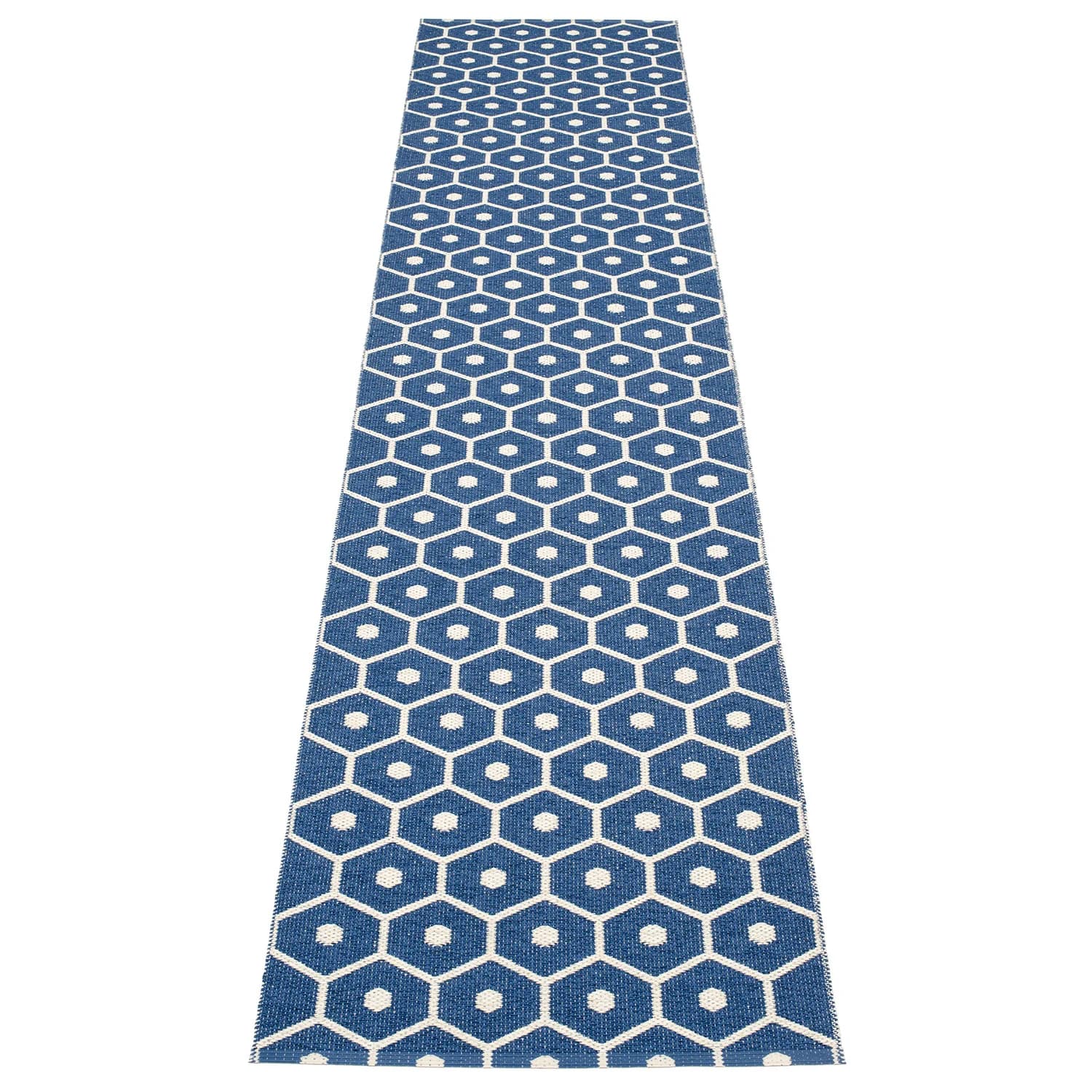 Pappelina, Honey Teppich 70x350 cm denim / vanilla