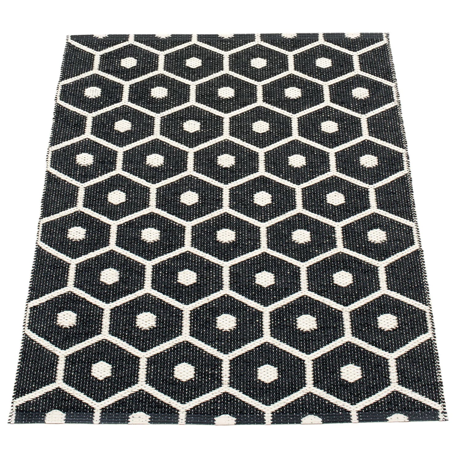 Pappelina, Honey Teppich 70x100 cm black / vanilla