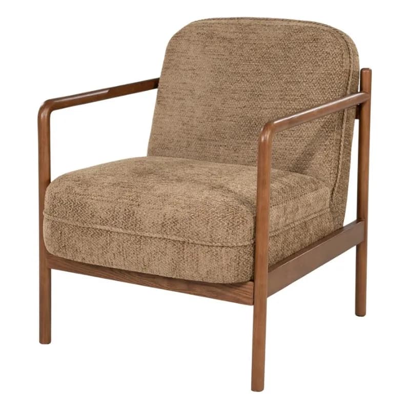 By-Boo, Sutton 66x77x82 cm Eiken Holz & Stoff Braun